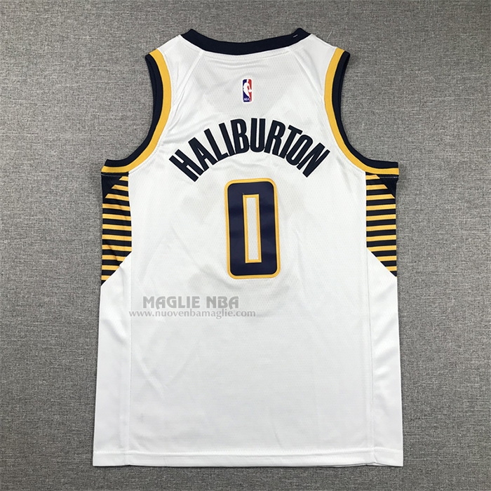 Maglia
 Tyrese Haliburton NO 0 Bambino
 Indiana Pacers Association 2022-23 Bianco
